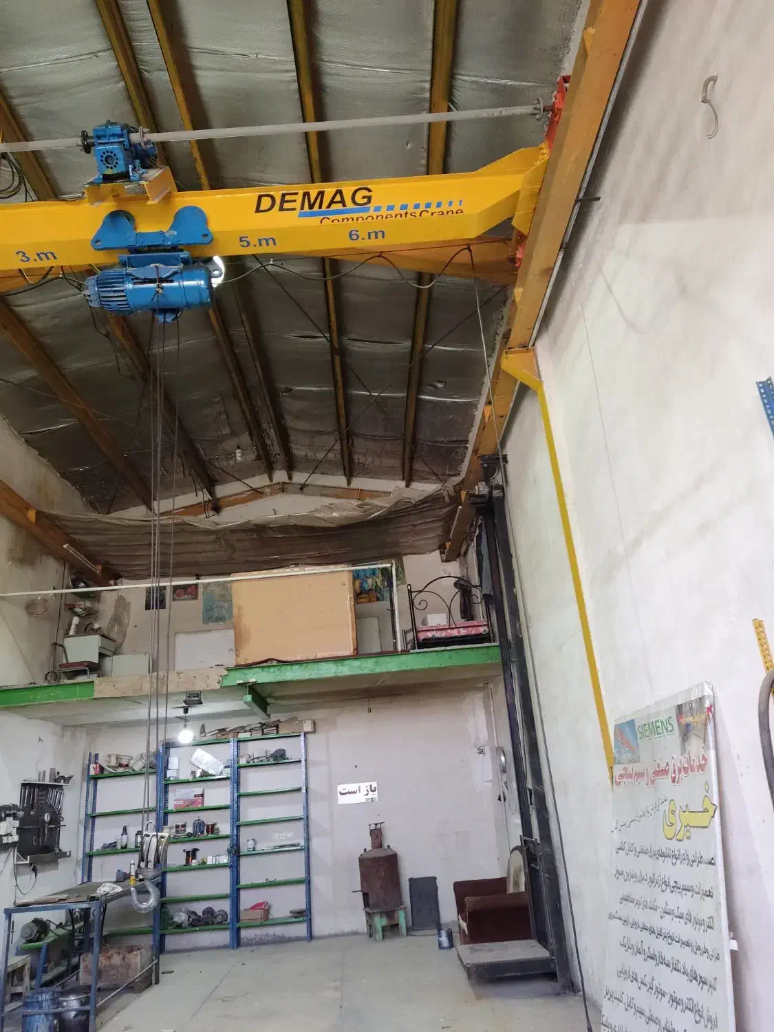 سوله ۱۰۰متری با جرثقیل۳تن|فروش دفتر صنعتی، کشاورزی، تجاری|محلات, |دیوار