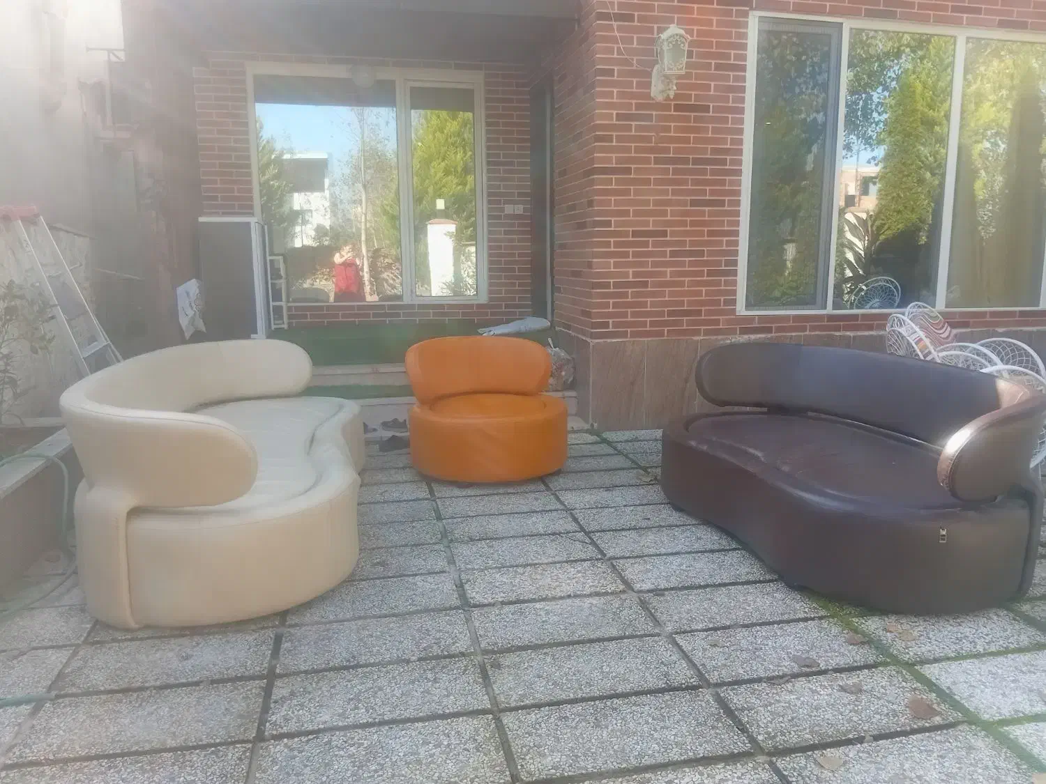 مبل راحتی خارجی ۸ نفره|مبلمان خانگی و میز عسلی|چمستان, |دیوار