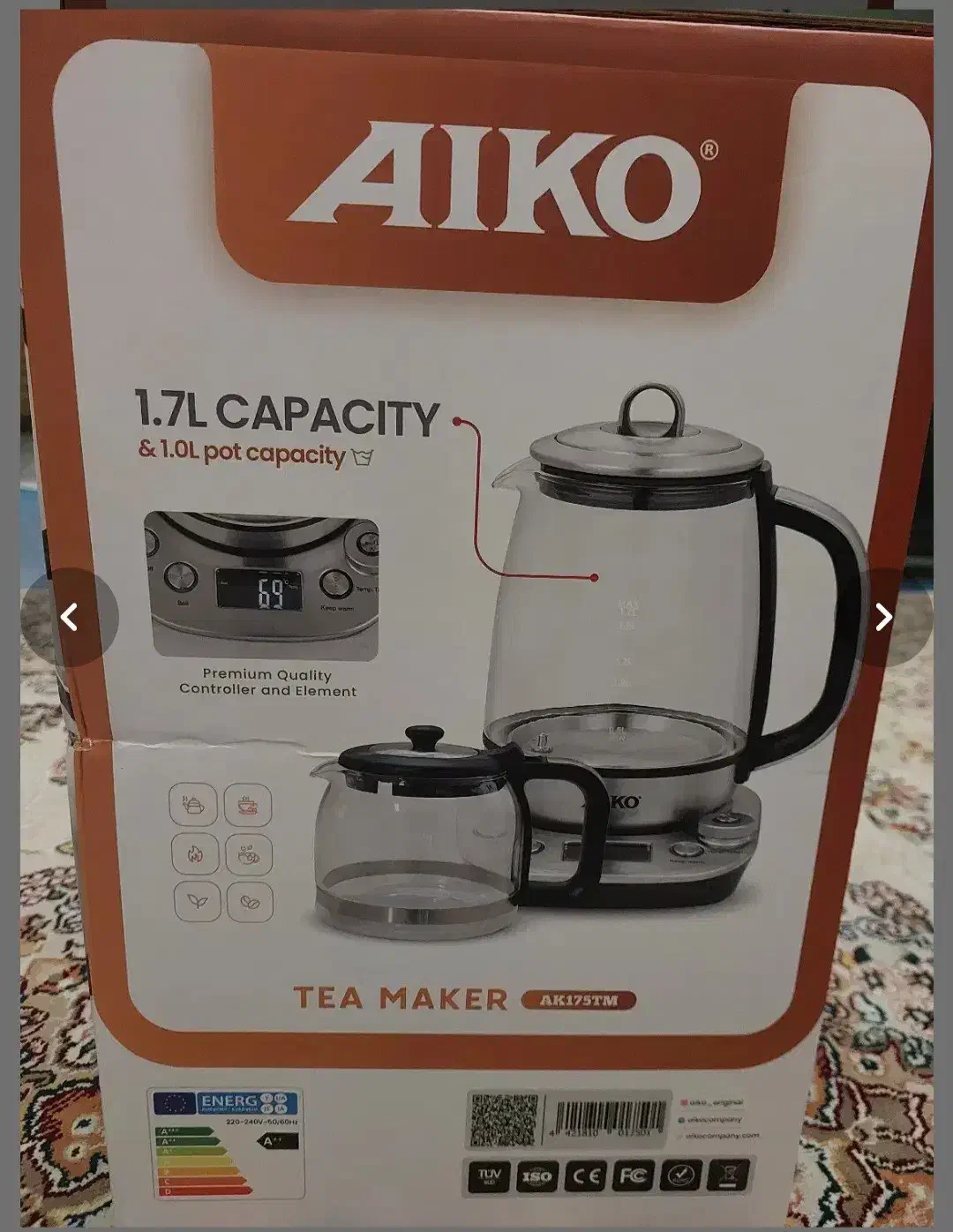 چایی ساز آیکو. مدل ak175 tm|سماور، چایساز، قهوهساز|تهران, افسریه شمالی|دیوار