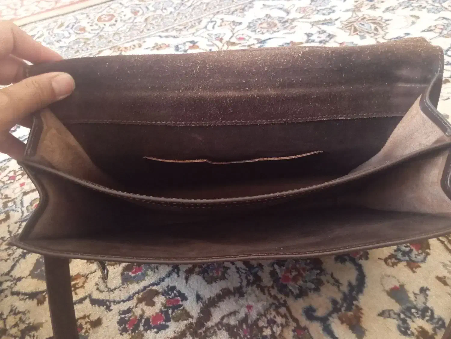 کیف زنانه بزرگ چرم درجه یک درحد نو|کیف، کفش، کمربند|یاسوج, |دیوار