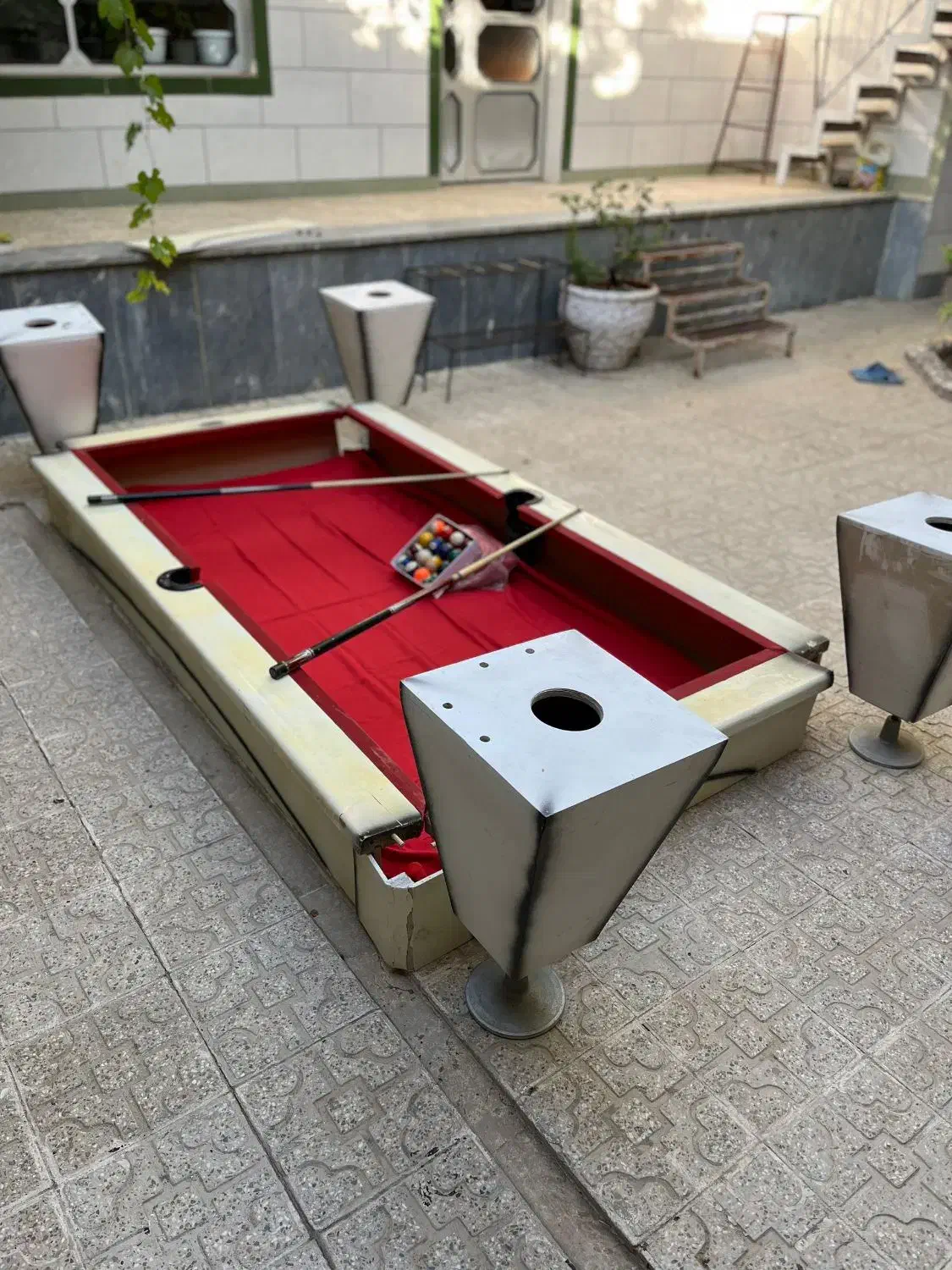 2عددمیز9فوت بیلیارددست ساز و لوازم جانبی|ورزشهای توپی|کیار, |دیوار