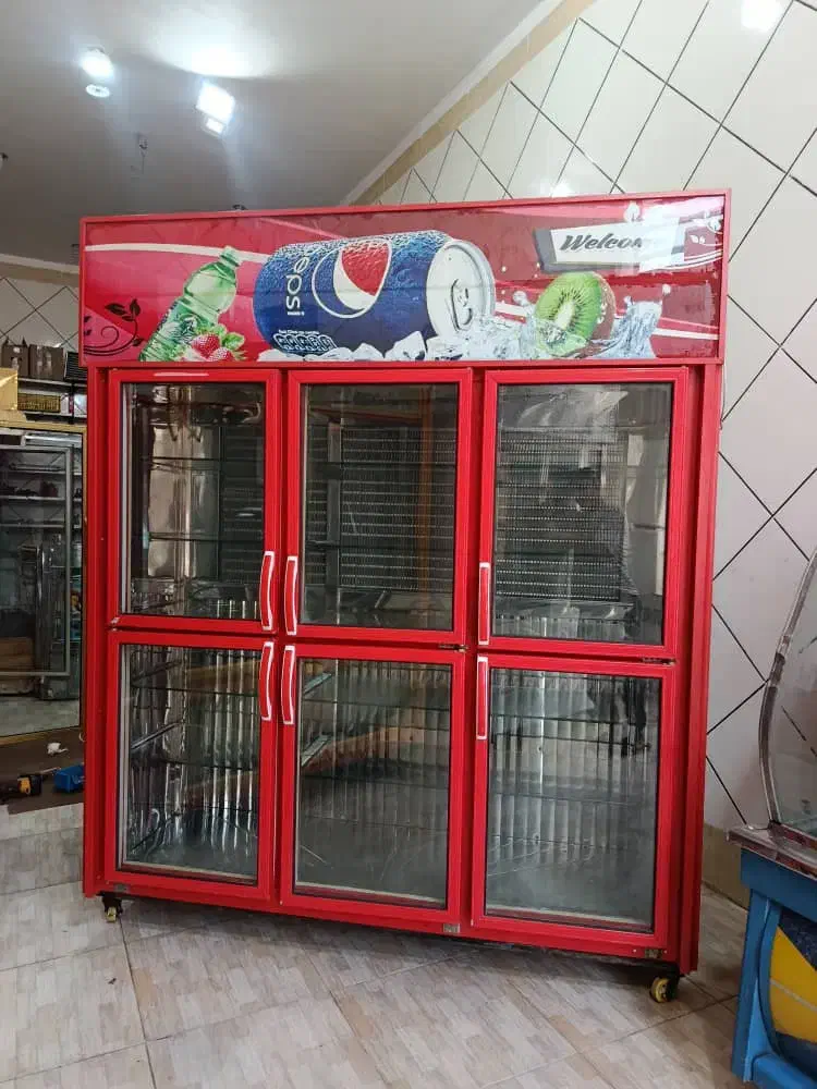 یخچال ویترینی 6درب یک سمت نما درحدنو|فروشگاه و مغازه|اهواز, فرهنگ شهر|دیوار