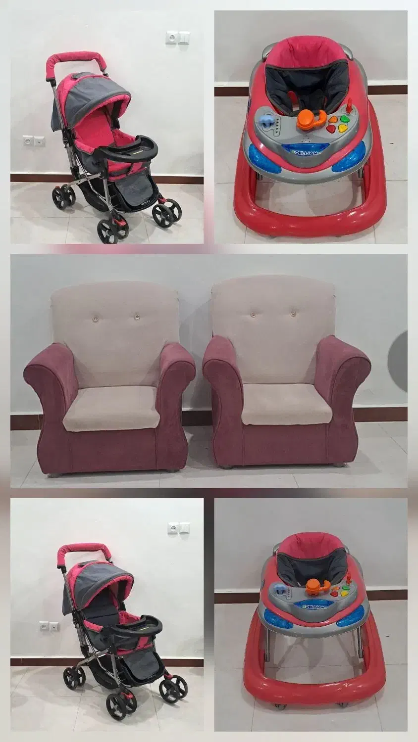 کالسکه و رورواک ومبلی کودک|کالسکه و لوازم جانبی|رشت, دروازه لاکان|دیوار