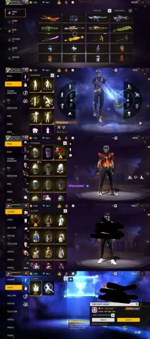 اک فری فایر سیو جیمیل پرایم ۵|کنسول، بازی ویدئویی و آنلاین|قم, شاه احمد قاسم|دیوار