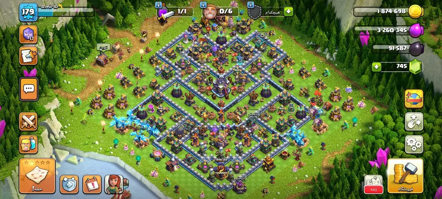 اکانت کلش آف کلنز لول 179 تان 15|کنسول، بازی ویدئویی و آنلاین|گرگان, |دیوار