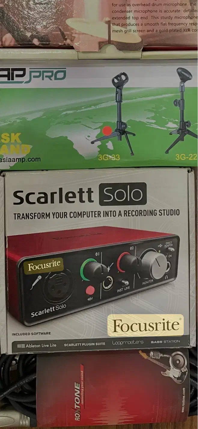 کارت صدا focusrite scarlett solo|صوتی و تصویری|قائمشهر, |دیوار