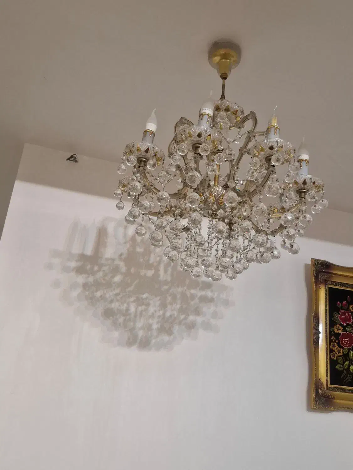 لوستر کریستال اصل چک|لوستر و چراغ آویز|تبریز, |دیوار