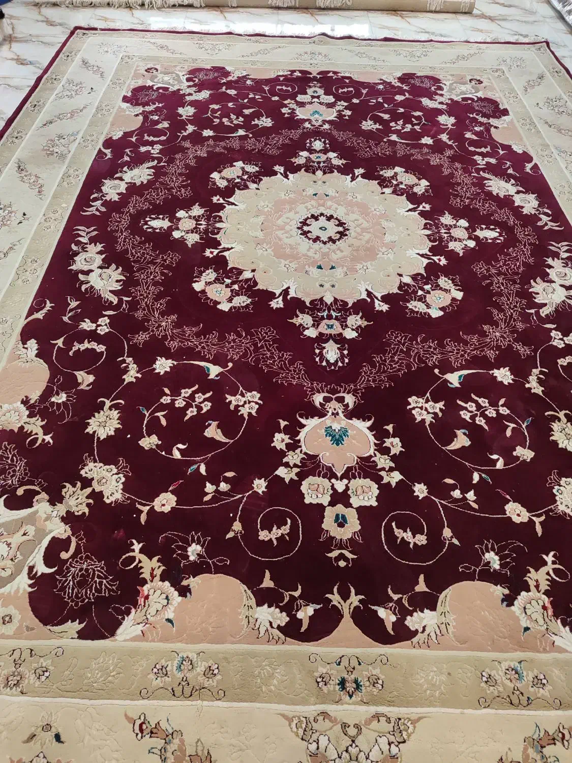 فرش 12متری زرشکی|فرش|ارومیه, |دیوار