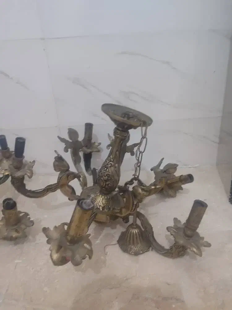 لوستر برنجی|لوستر و چراغ آویز|بندر امام خمینی, |دیوار