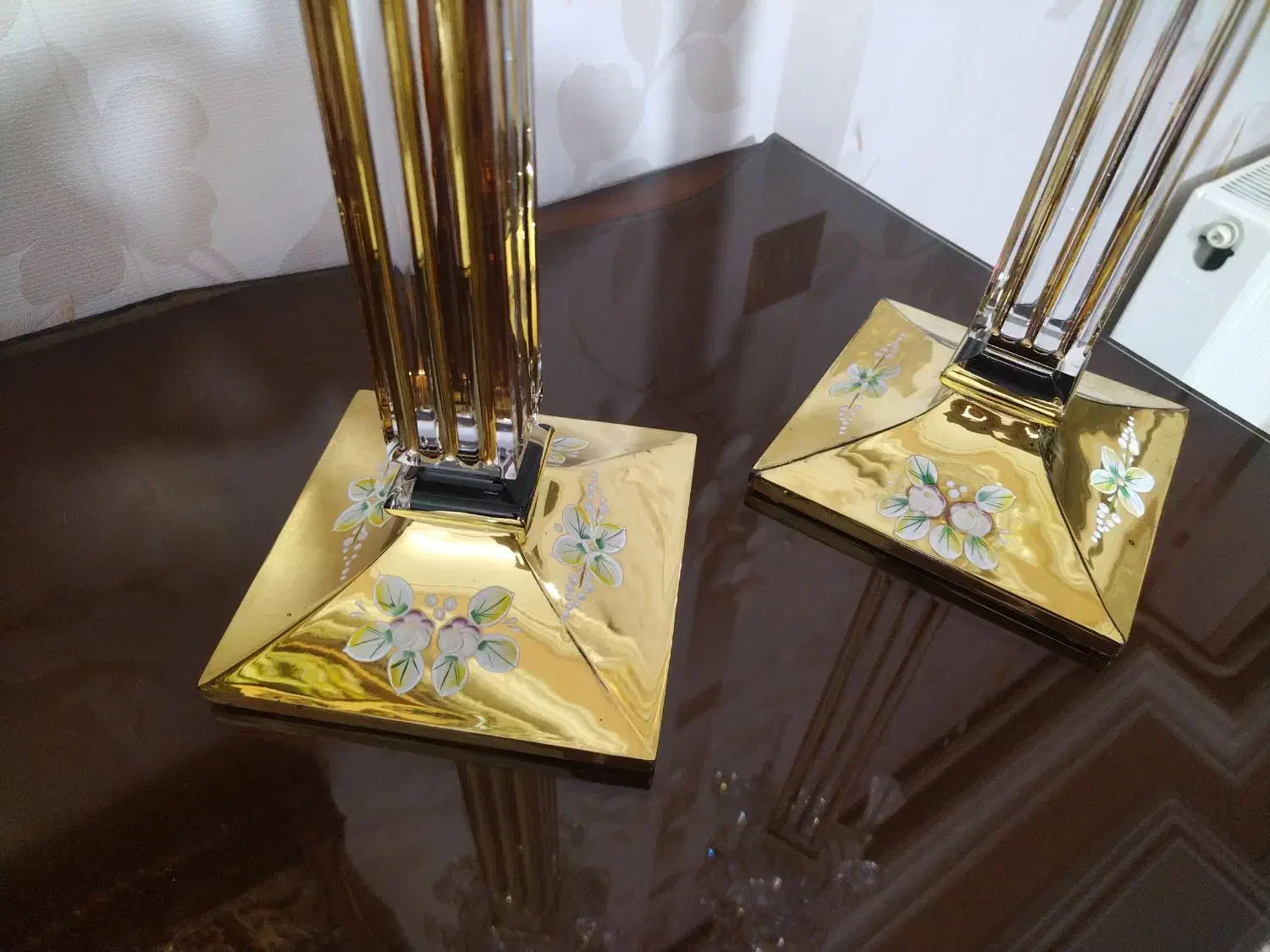 شمعدان طلاکوب|صنایع دستی و سایر لوازم تزئینی|کرمانشاه, |دیوار