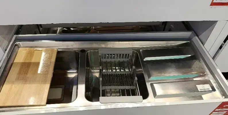 سینک توکار دو قلو بیمکث.لگن چپ|مصالح و تجهیزات ساختمان|الشتر, |دیوار