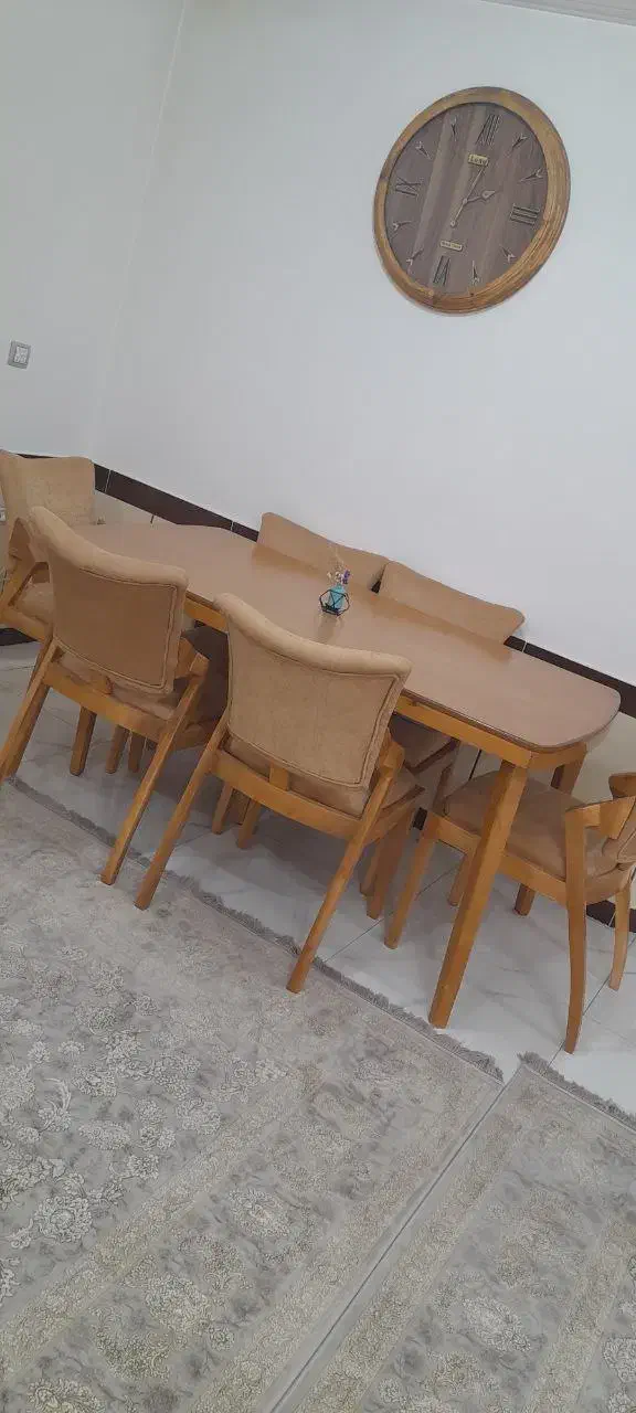 میز غذا خوری 6نفره چوب راش|میز و صندلی غذاخوری|بوکان, |دیوار