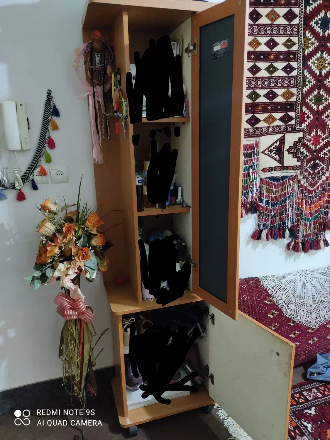 جاکفشی چوبی زیبا و جادار|جاکفشی، کمد، دراور|گنبد کاووس, |دیوار