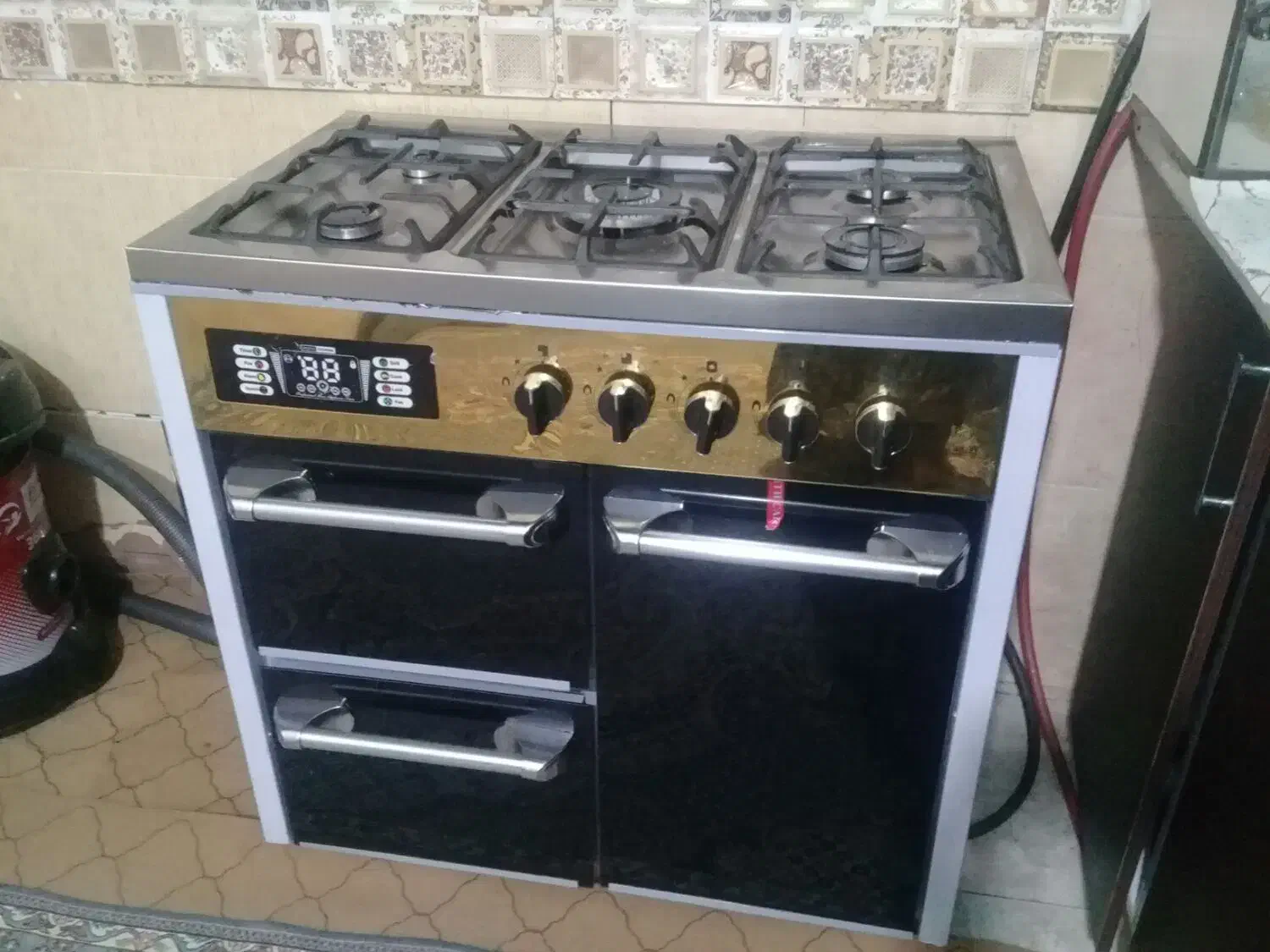 اجاق گاز پنج شعله صفحه استیل|اجاق گاز و لوازم برقی پخت‌وپز|زاهدان, |دیوار