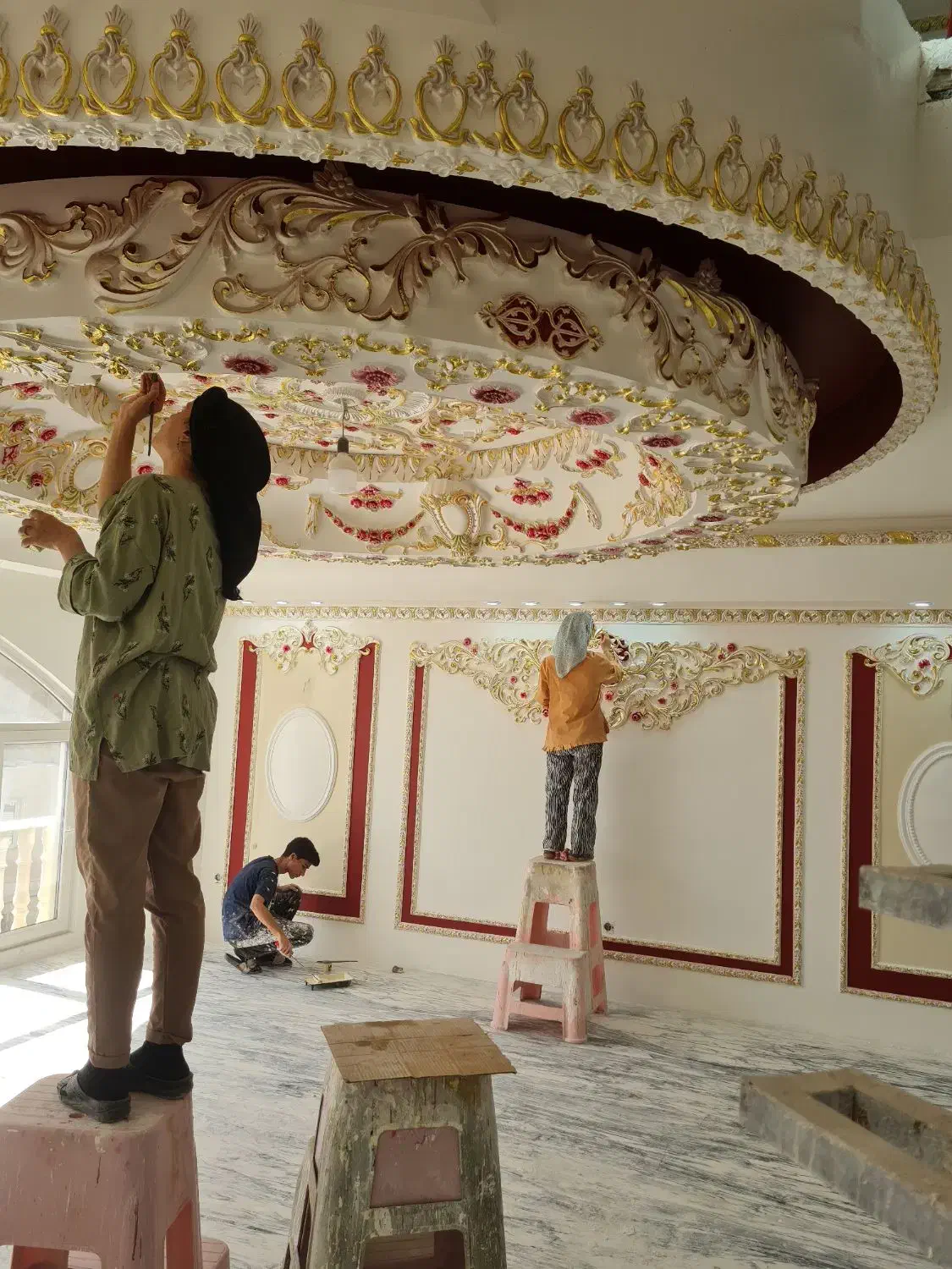 پتینه کاری و نقاشی وگچبری تخصصی|خدمات پیشه و مهارت|تهران, تهرانپارس شرقی|دیوار