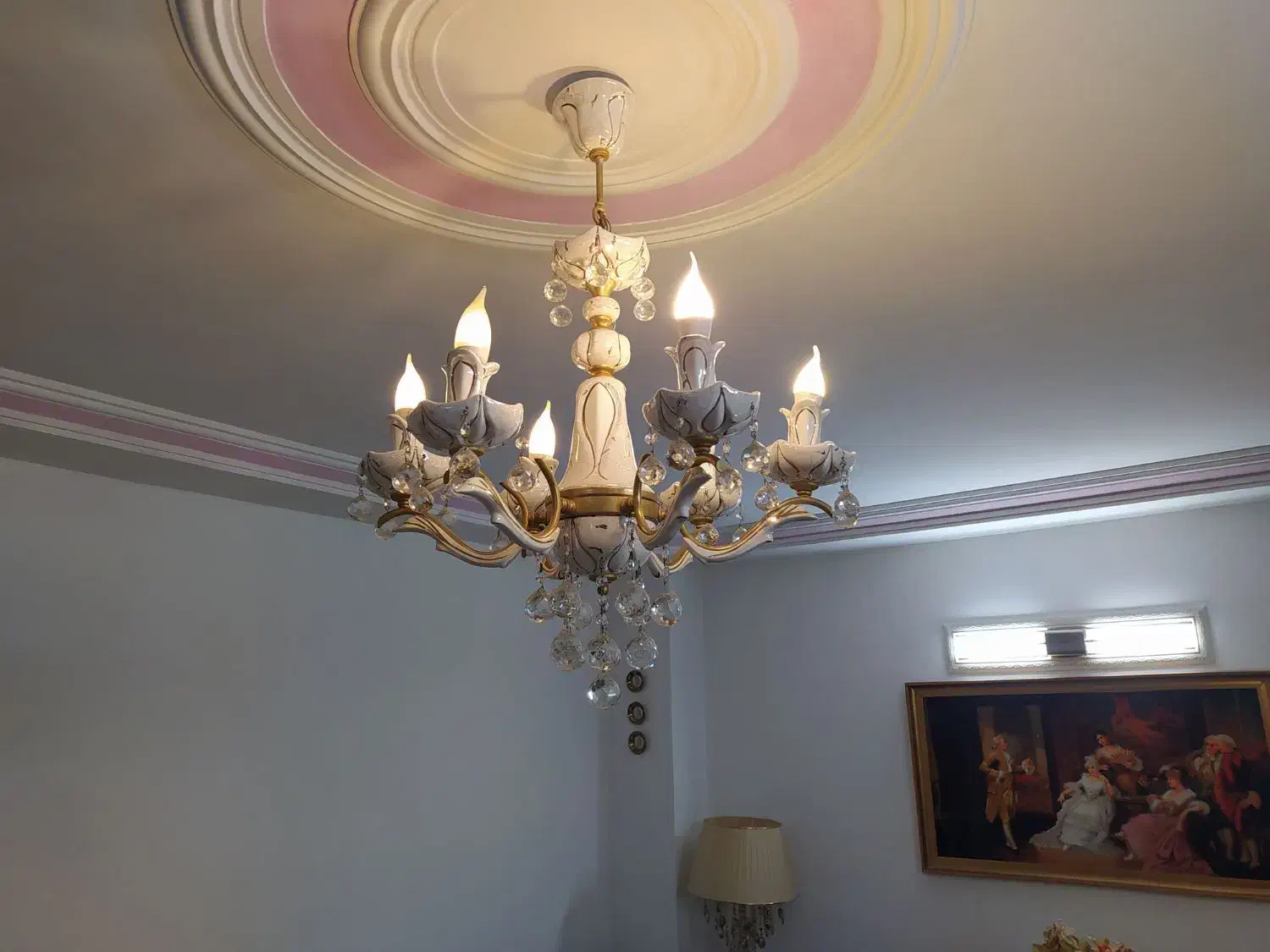 فروش لوستر سرامیکی|لوستر و چراغ آویز|تهران, فلاح|دیوار