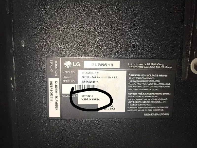 تلویزیون lg 42 اینچ کره‌ای|تلویزیون و پروژکتور|اهواز, شریعتی جنوبی|دیوار