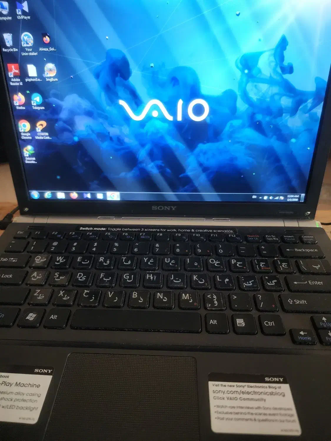 لپتاپ سونی vaio vgn sr290|رایانه همراه|اصفهان, آبشار|دیوار