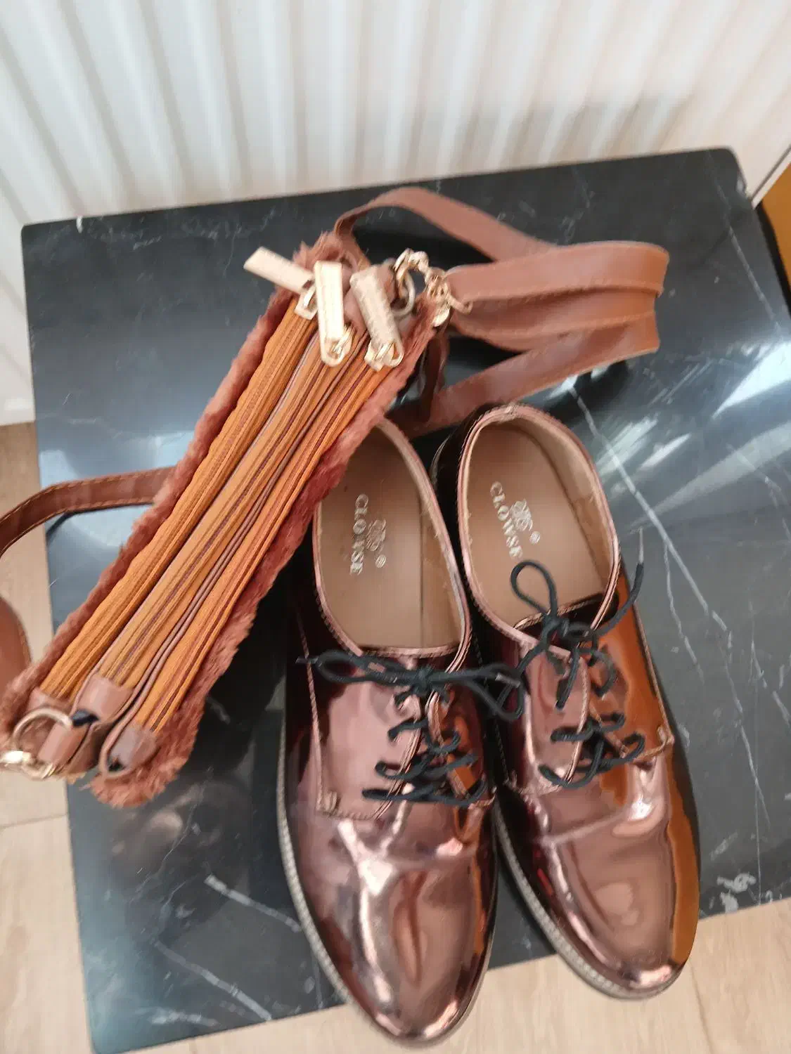 کفش ورنی کیف نو|کیف، کفش، کمربند|شیراز, لاله|دیوار