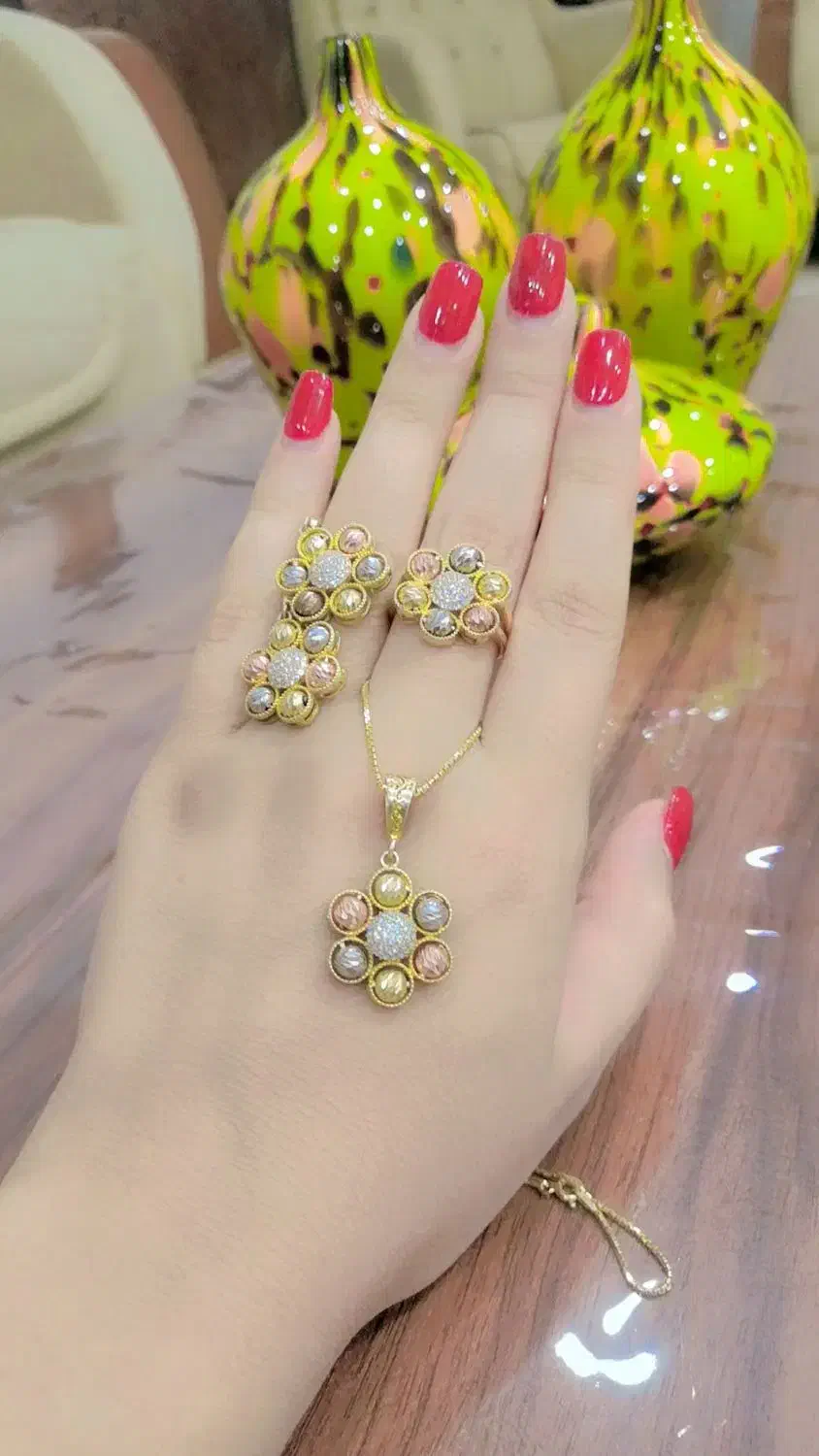 نقره وارداتی/ست های شیک/آبکاری طلا/|جواهرات|بانه, |دیوار