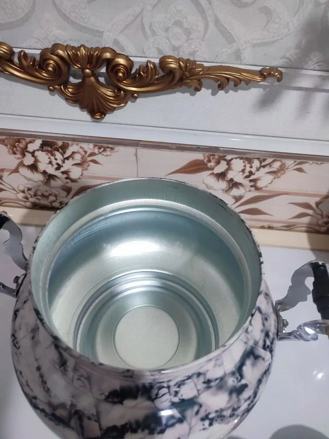 سماور گازی طرح سنگ|سماور، چایساز، قهوهساز|پاکدشت, پاکدشت (مامازند)|دیوار