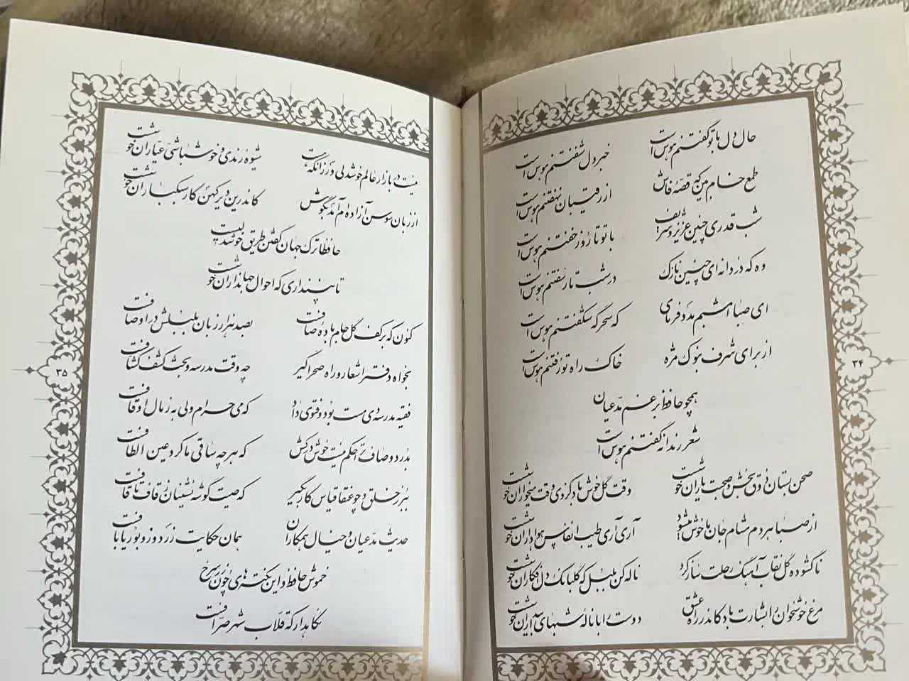 دیوان حافظ|کتاب و مجله ادبی|تهران, نیلوفر|دیوار