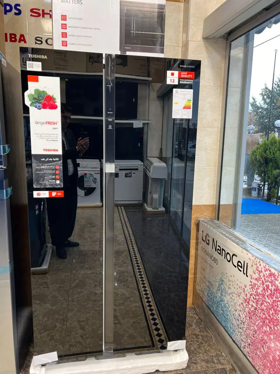 یخچال ساید برند توشیبا|یخچال و فریزر|قرچک, مهدیه|دیوار