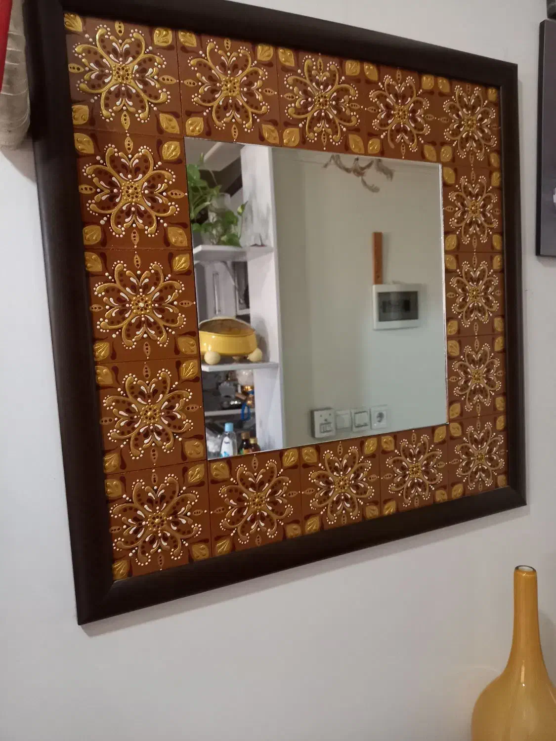 آینه سنتی|صنایع دستی و سایر لوازم تزئینی|مشکیندشت, |دیوار
