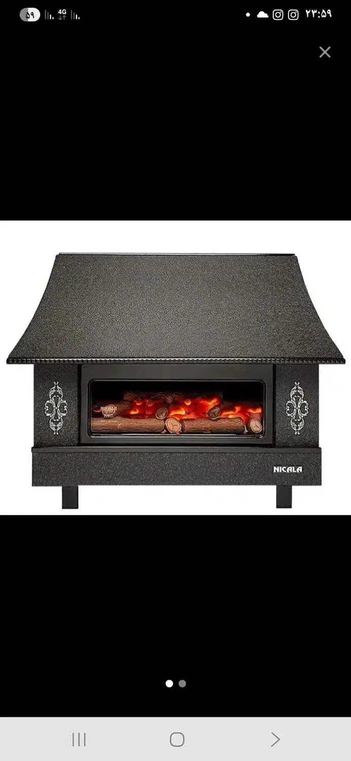 بخاری شومینه ای نیک کالا|بخاری، هیتر، شومینه|سمنان, |دیوار