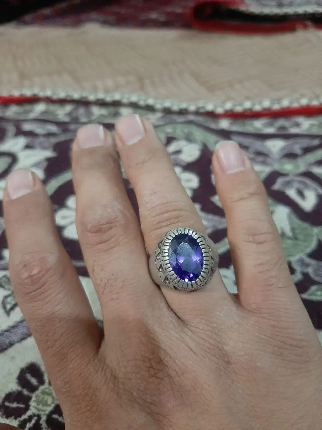 یاقوت لعل عقیق خطی شجر|جواهرات|سمنان, |دیوار