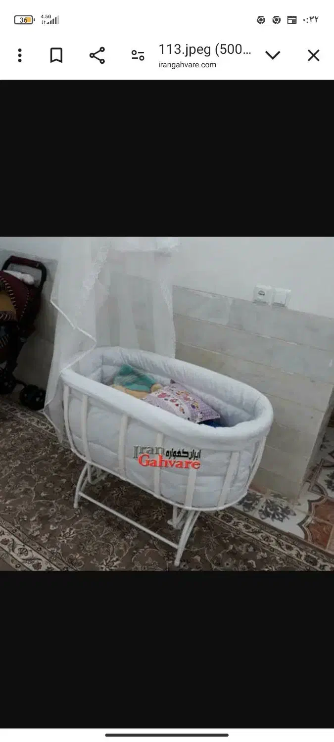 گهواره وکهنه شور نوزاد نو نو|اسباب و اثاث بچه|مرودشت, فرهنگ|دیوار