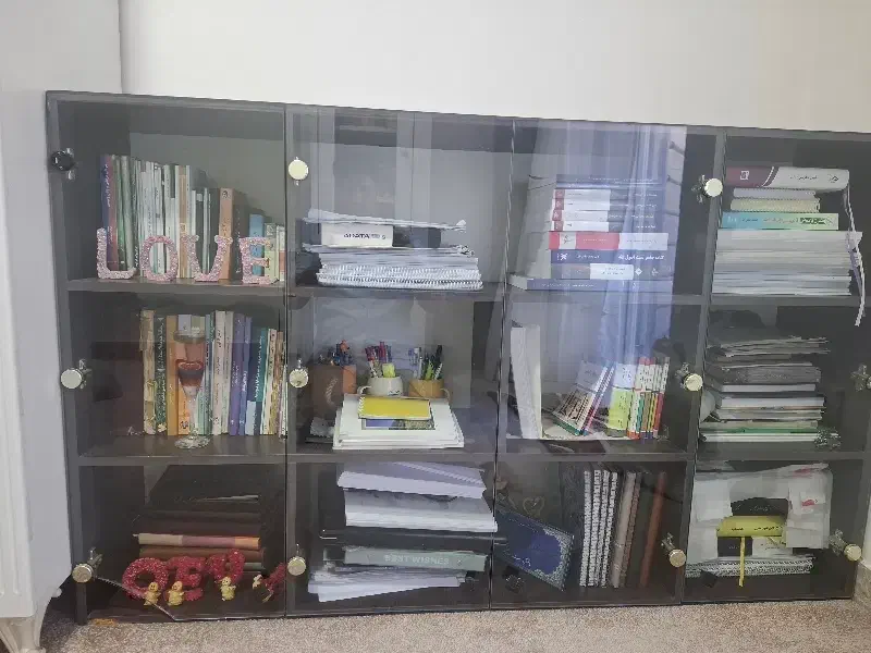 کتابخانه|کتابخانه، شلف، قفسههای دیواری|قائمشهر, |دیوار