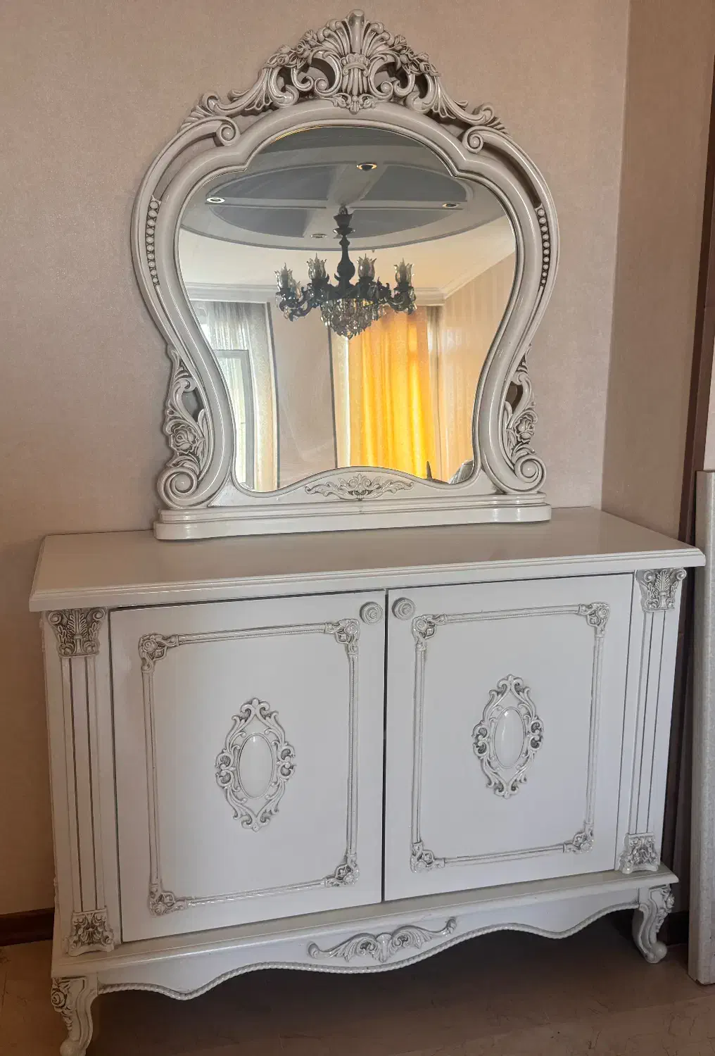 ست آیینه کنسول و میز تلویزیون|بوفه، ویترین، کنسول|تهران, امانیه|دیوار