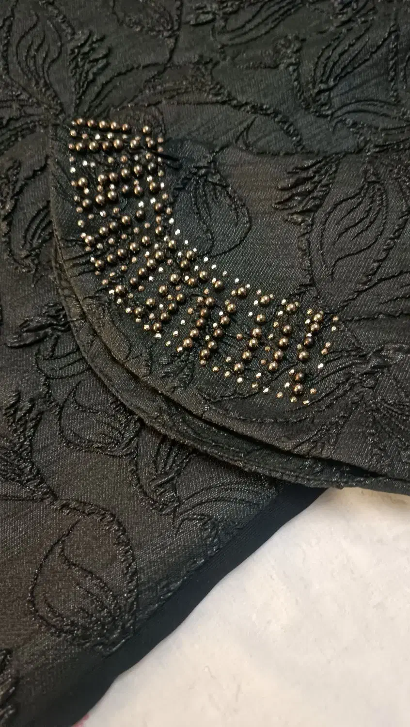 مانتو شیک و مجلسی کریشه مدلدار با تنخوری مناسب|لباس|میانه, |دیوار