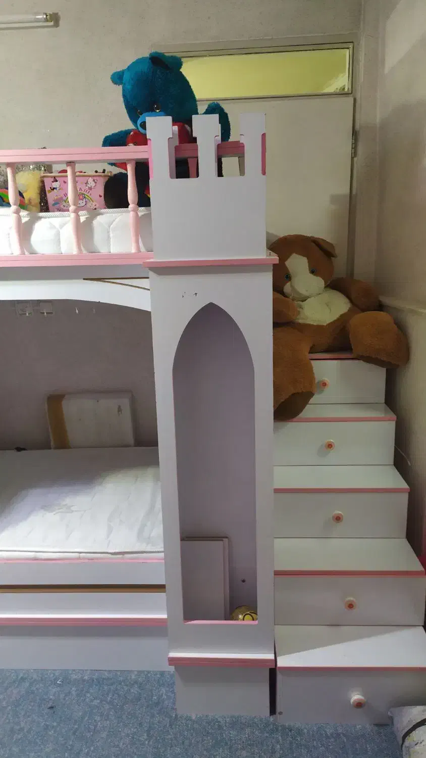 تخت کودک دو طبقه|تخت و سرویس خواب|رشت, بیجارپس|دیوار
