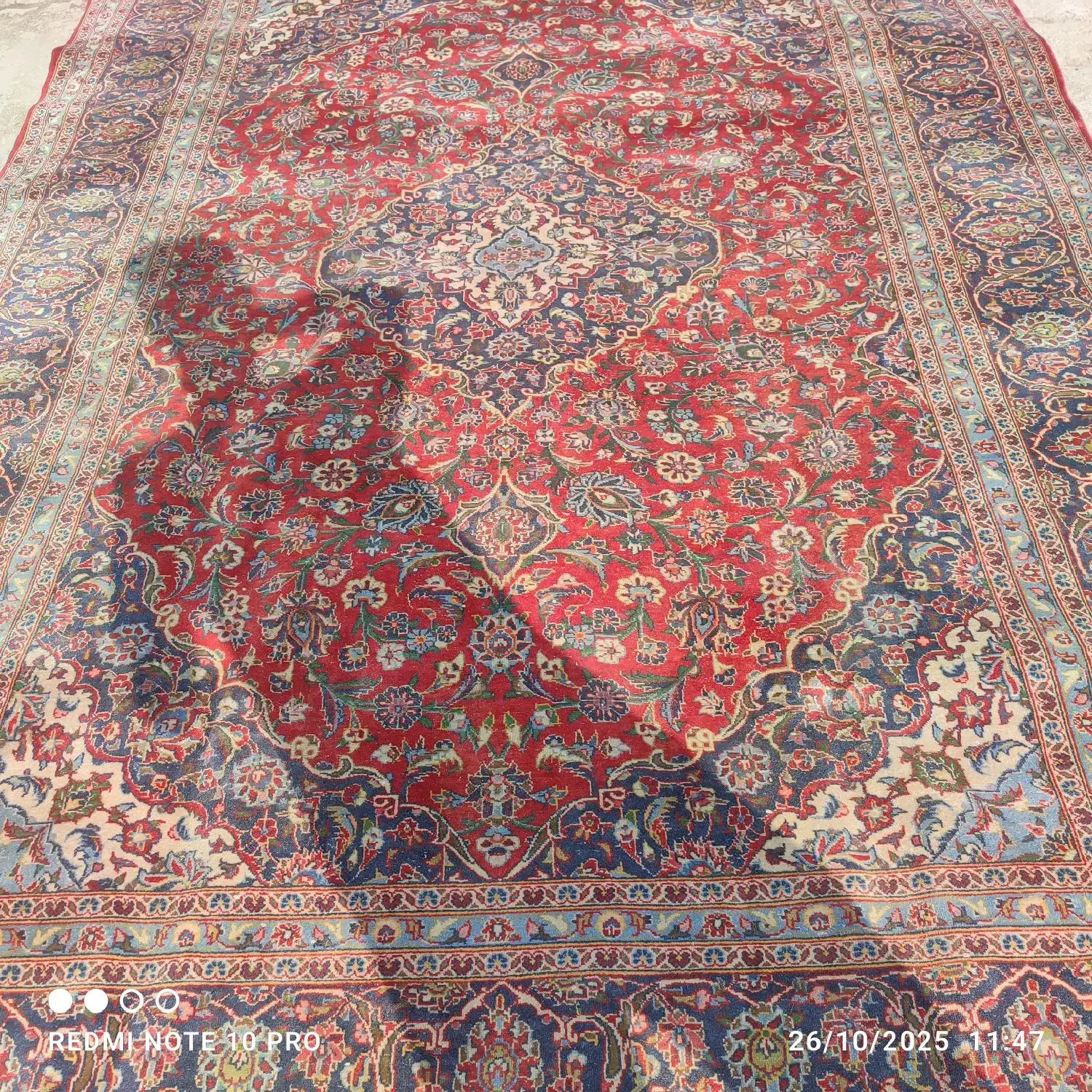 فرش دست بافت ۶متری کاشان|فرش|لاهیجان, لیالستان|دیوار