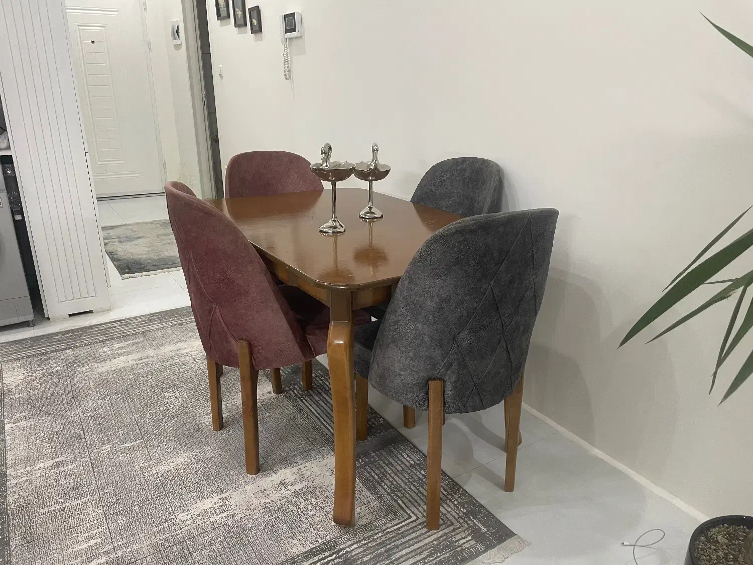 میز نهار خوری چهار نفره|میز و صندلی غذاخوری|شاندیز, |دیوار