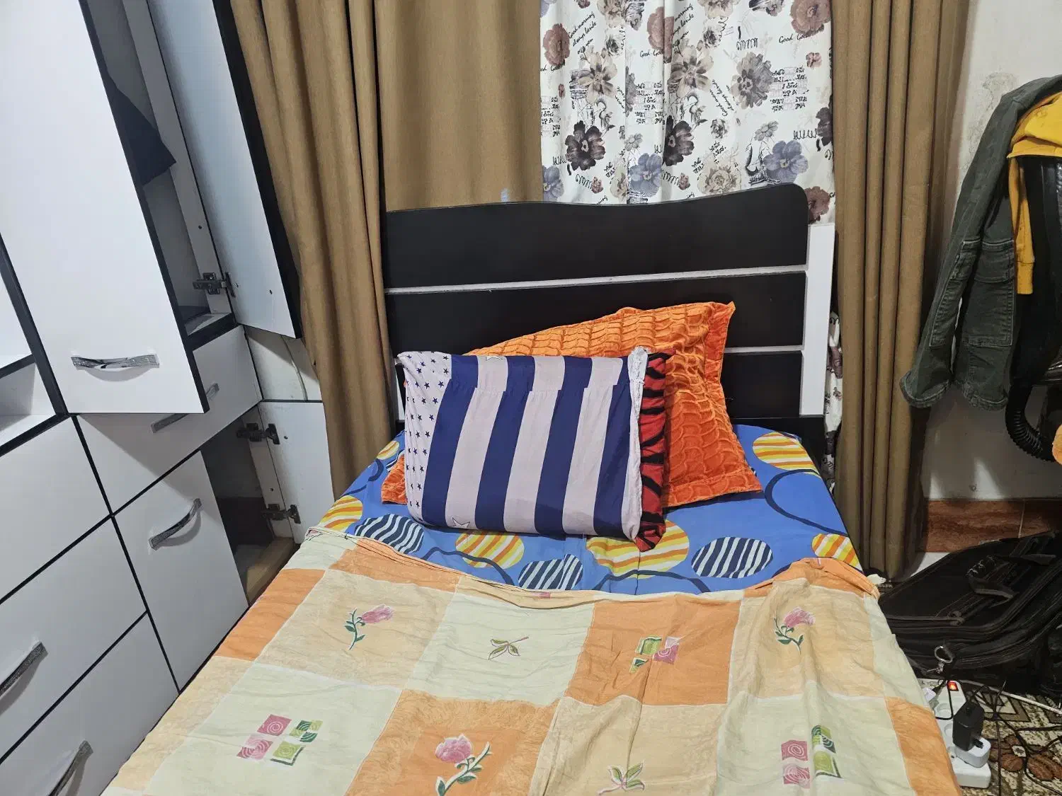 تخت یک نفره mdf|تخت و سرویس خواب|رشت, خمیران زاهدان|دیوار