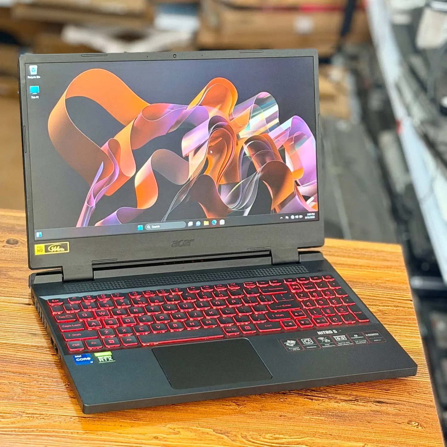 لپتاپ ACER Nitro 5/ کارکرد 5 روز/ RTX3050|رایانه همراه|شیراز, ملاصدرا|دیوار