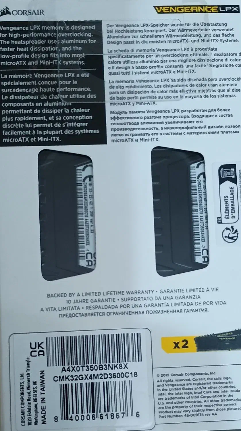 رم کامپیوتر دسکتاپ DDR4 برند کورسیر|قطعات و لوازم جانبی رایانه|همدان, |دیوار