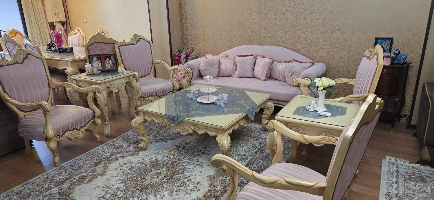 مبلمان استیل ۷ نفره|مبلمان خانگی و میز عسلی|تهران, شهرک صدرا|دیوار