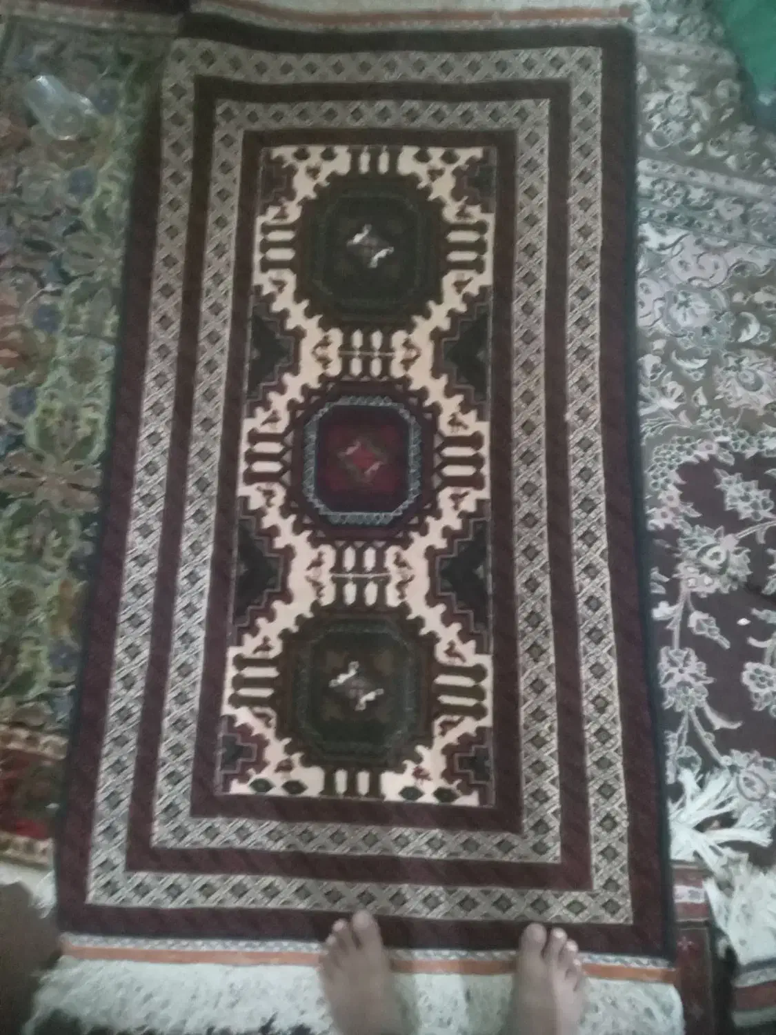 تعداد ۳۰ عدد قالیچه دست بافت درجه یک|فرش|سنگان, |دیوار