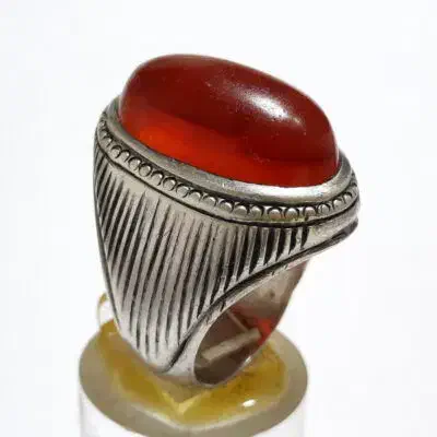 انگشتر نقره سنگ عقیق اصل یمنی|جواهرات|کاشان, شهرک انقلاب|دیوار