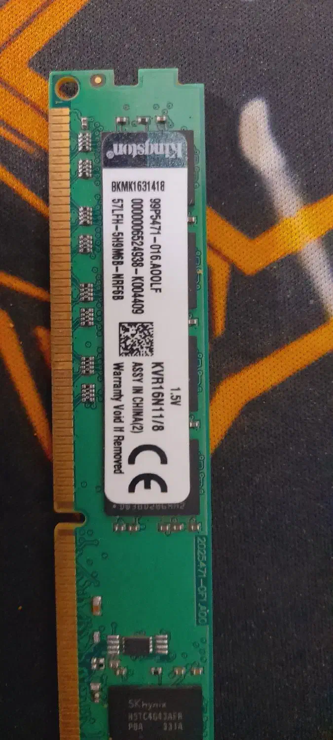 رم ۸ گیگابایت ddr3 مدل kingston|قطعات و لوازم جانبی رایانه|نسیم‌شهر, |دیوار