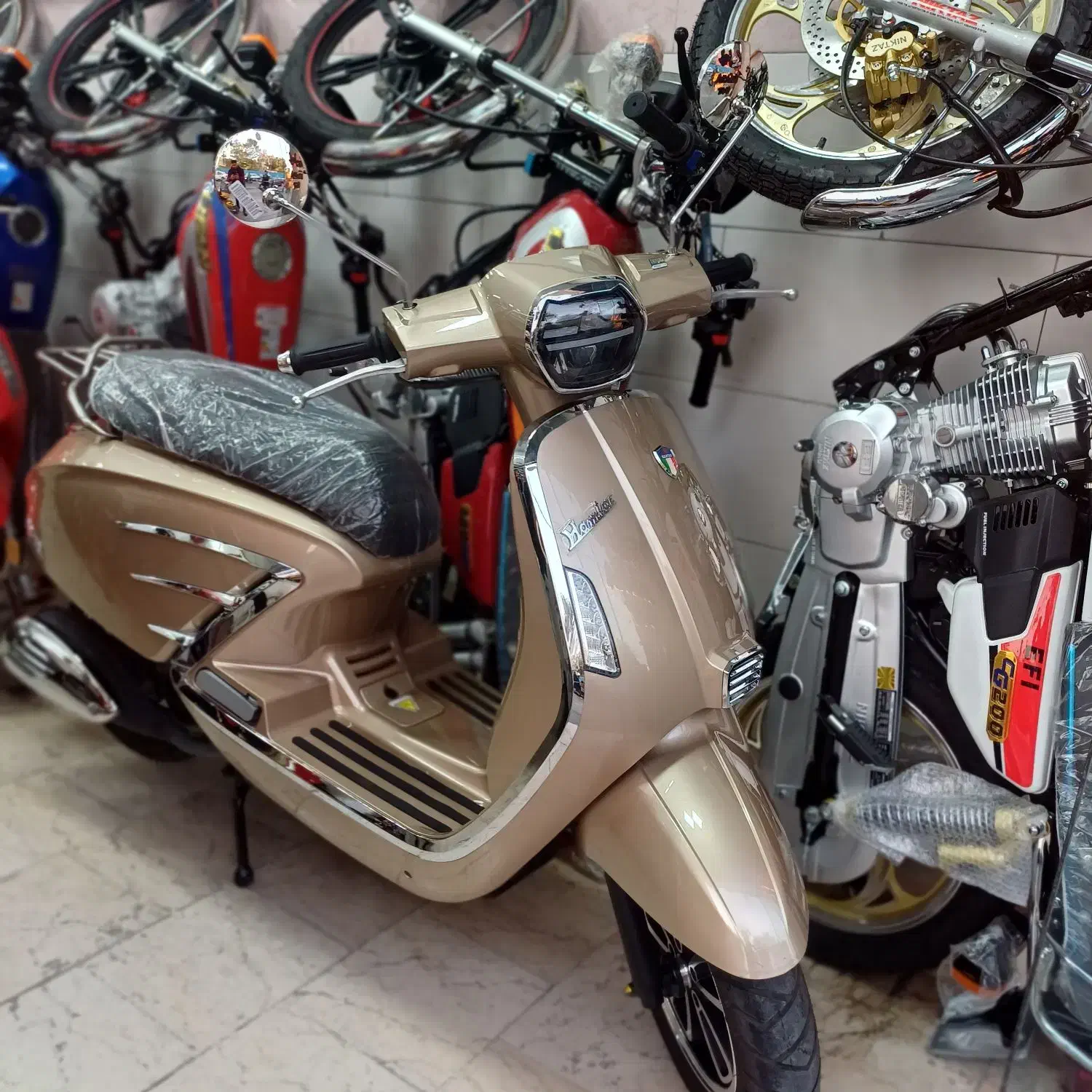 موتور طرح وسپا همتاز ۱۴۰۳درحد خشک|موتورسیکلت|اصفهان, شاهد|دیوار