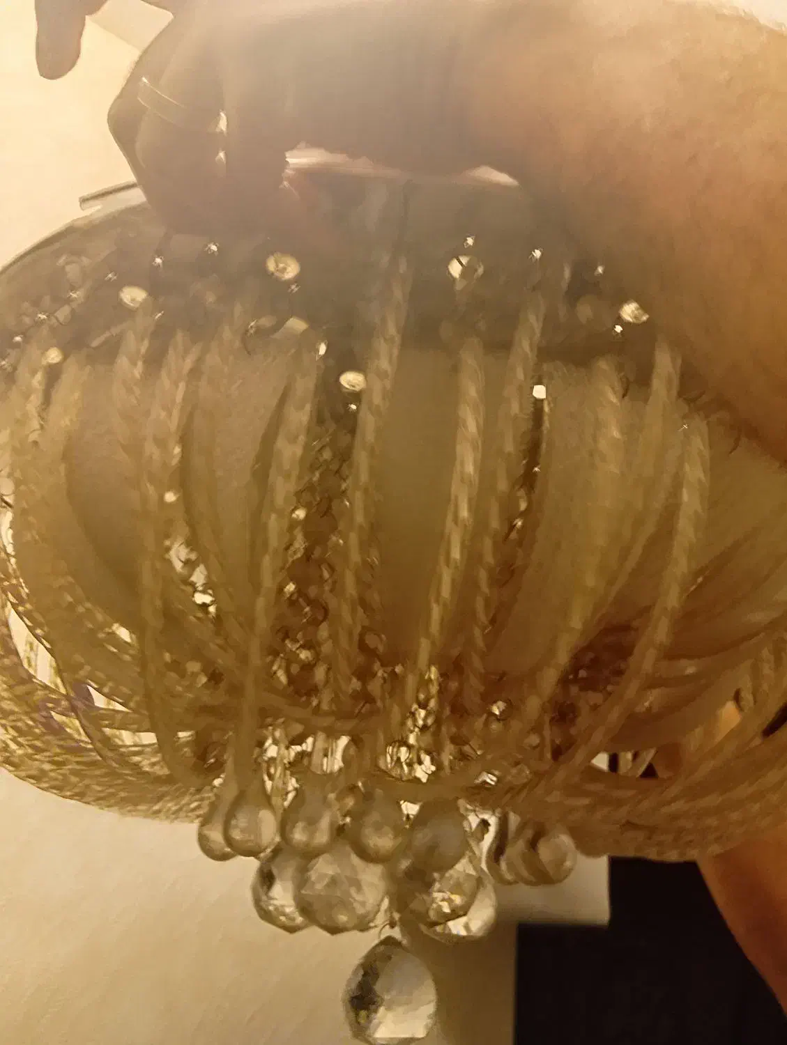 لوستر  هفت رنگ سقفی|لوستر و چراغ آویز|رشت, رودباری|دیوار