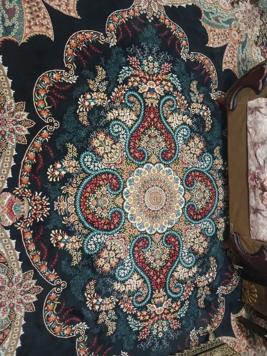 فرش ۱۲ متری سرمه ایی ۷۰۰ شانه|فرش|اردبیل, |دیوار