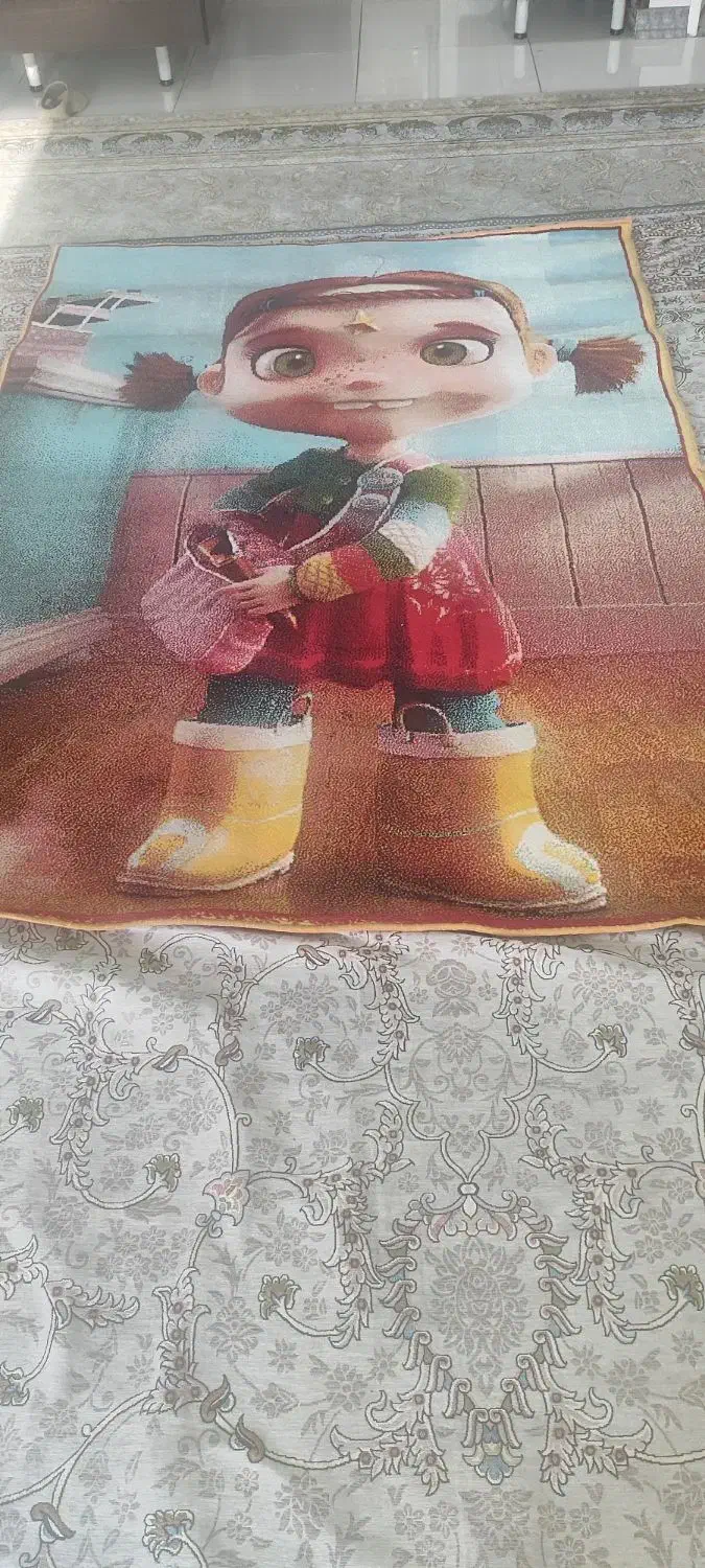 فرش اتاق کودک. وارداتی در حد نو .۴ متری|فرش|مشهد, جانباز|دیوار