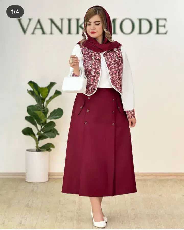 ۳ تیکه شومیز جلیقه دامن سایز ۳۸تا ۴۶ ۷۰۰هزار تومان|لباس|قوچان, |دیوار