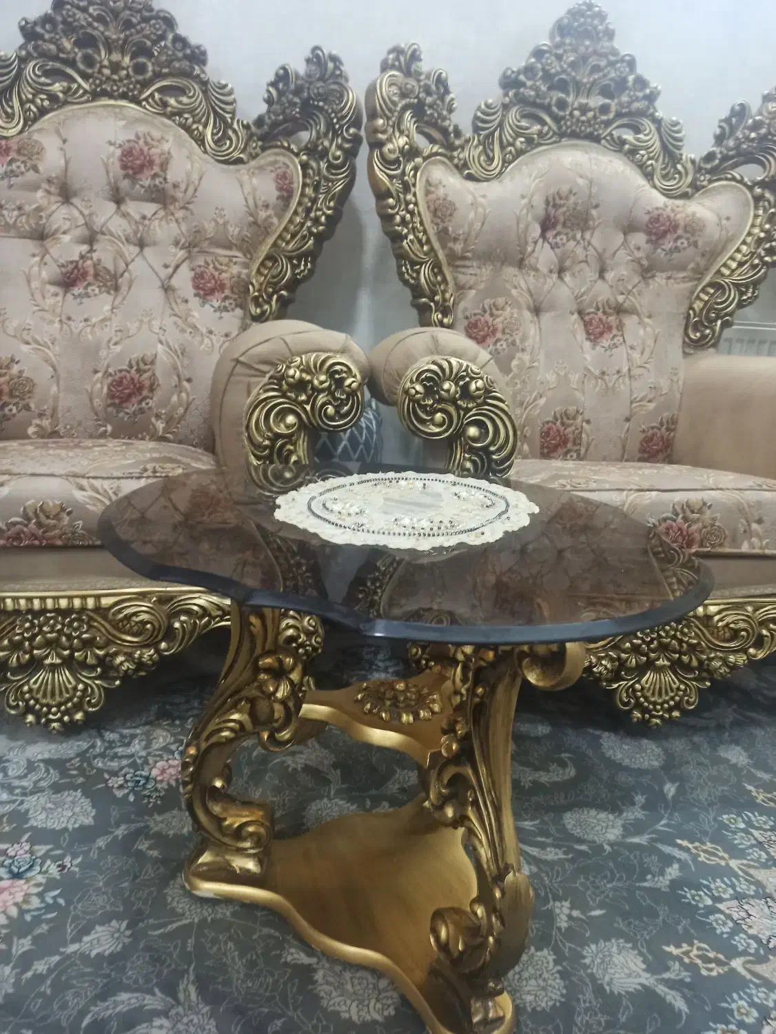 مبل سلطنتی|مبلمان خانگی و میز عسلی|خمینی‌شهر, |دیوار